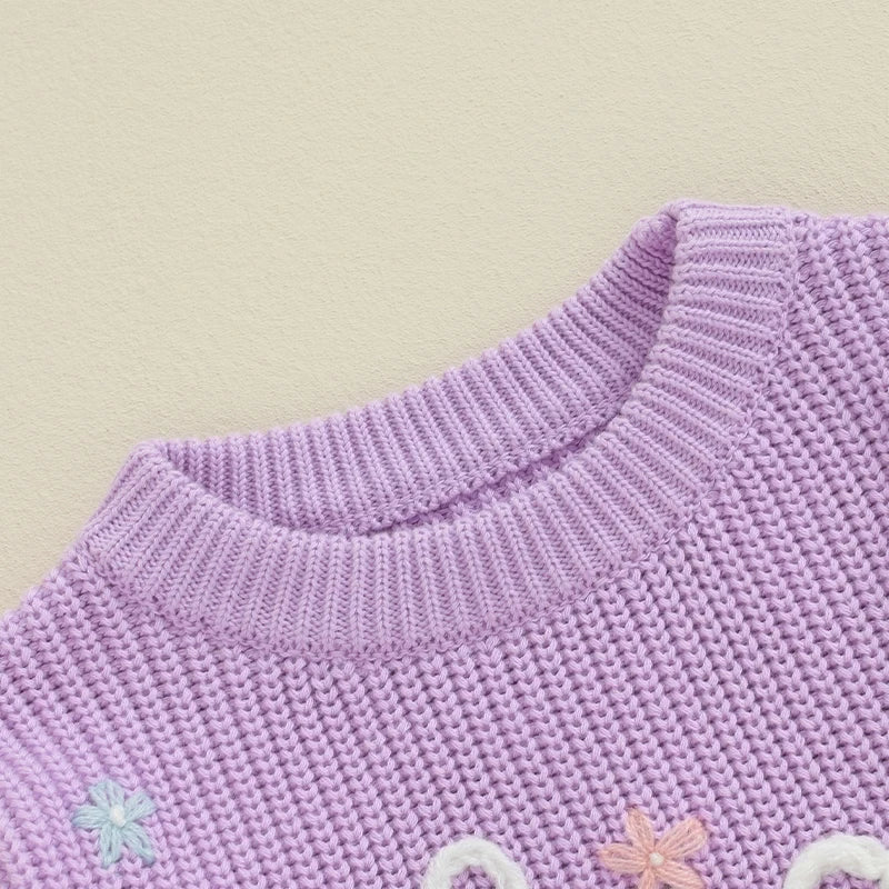 Big Sister Floral Knit Jumper