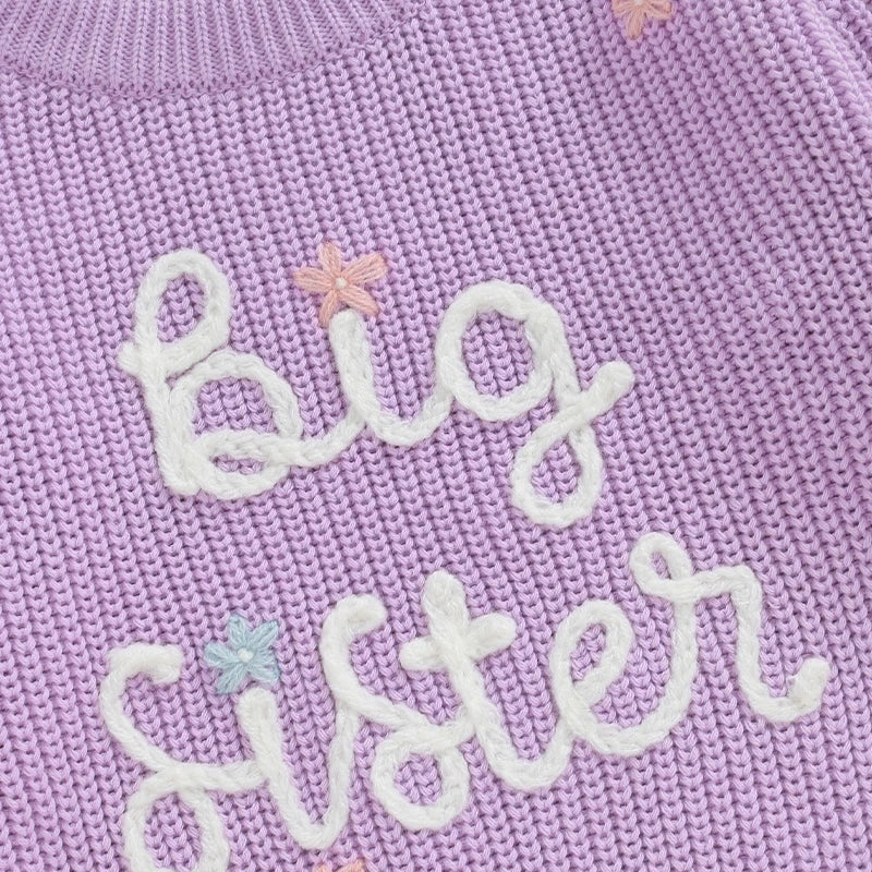 Big Sister Floral Knit Jumper