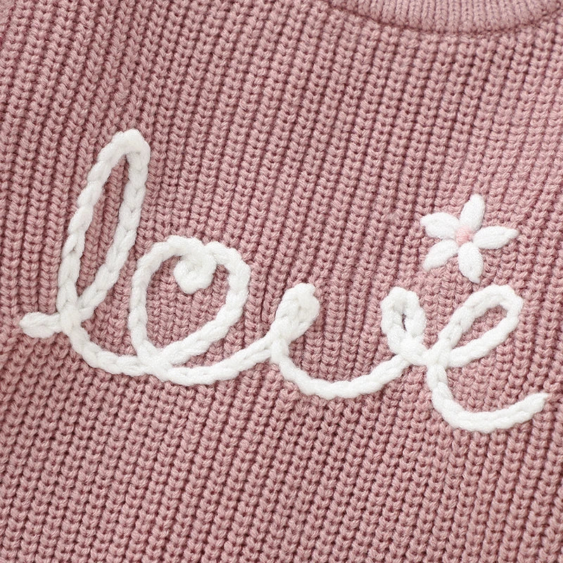 Pink “Love” Knit Jumper