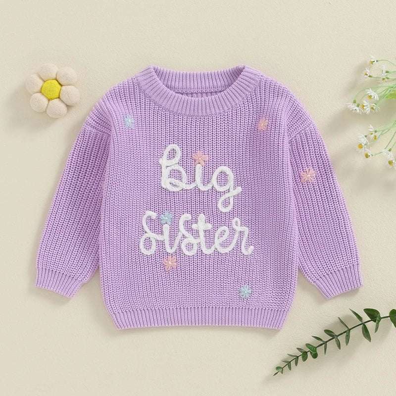 Big Sister Floral Knit Jumper