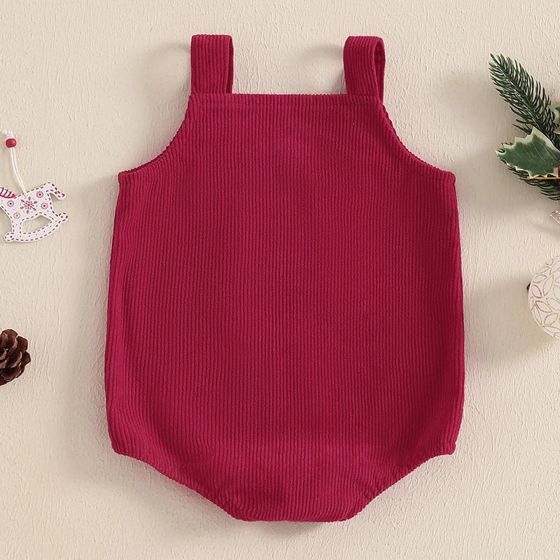 Corduroy Christmas Tree Romper