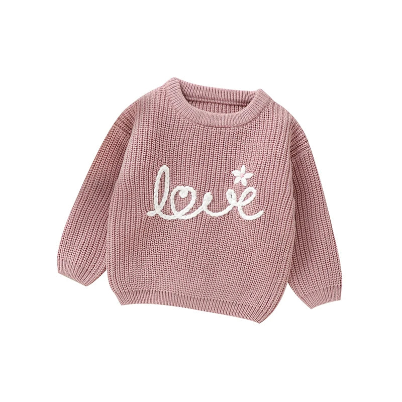 Pink “Love” Knit Jumper