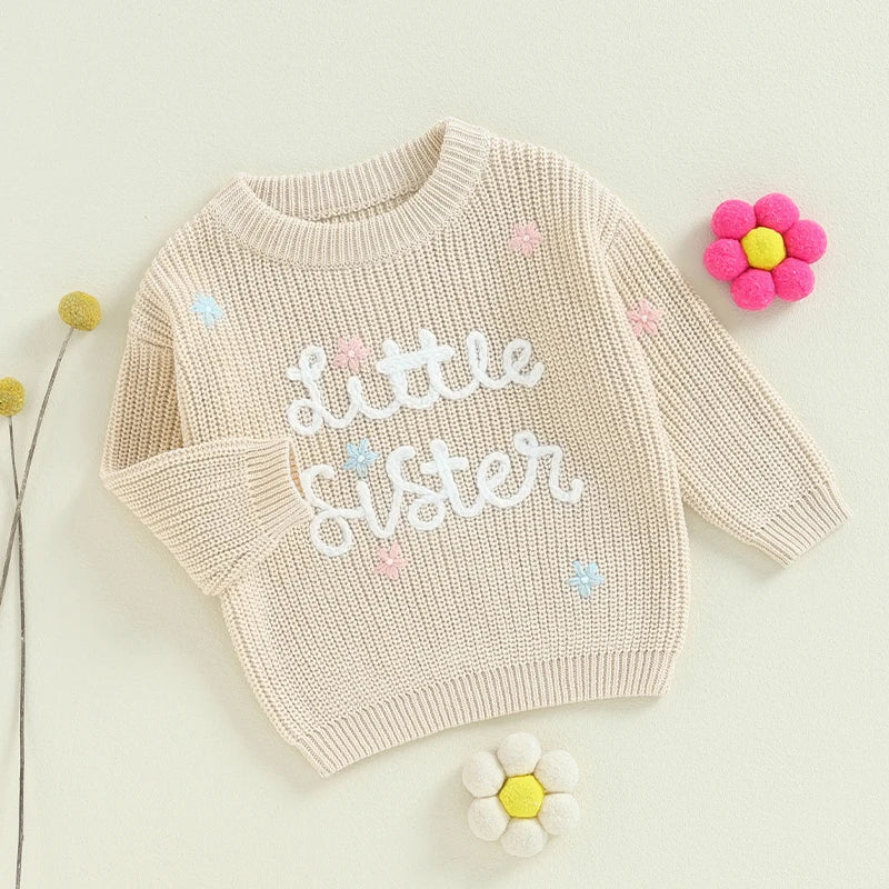 Little Sister Floral Knit Jumper